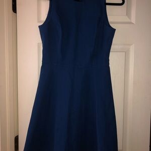 Elegant Blue Sleeveless Dress